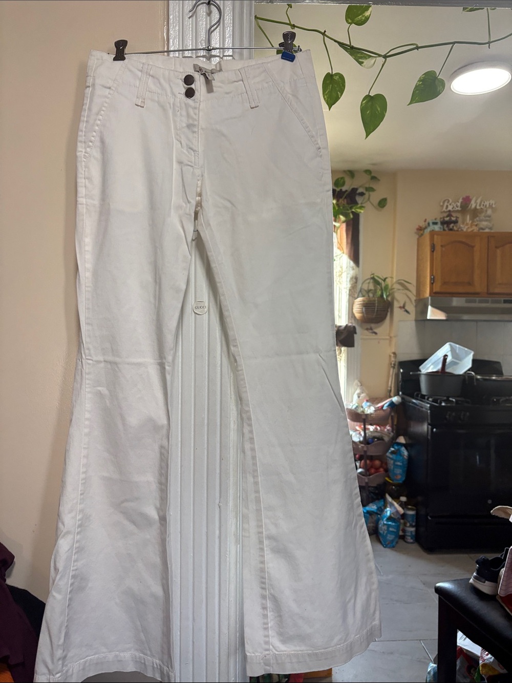 BCBGeneration White Wide-Leg Chinos